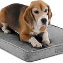 Diggs Snooz Memory Foam Dog Bed - Ideally Sized Revol Dog Crate Pad - Premium Orthopedic Pet Bed for Crate or Home - Grey, Medium