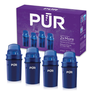 PUR Water Pitcher & Dispenser Replacement Filter 4Pack, Genuine PUR Water Filter, 2in1 Powerful and Faster Filtration, 8Month Value, Blue (PPF900Z4)