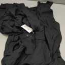 Blooming Jelly Womens Bathing Suit Cover Ups Bikini Swimsuit Coverup Drawstring Button Down Beach Dress Shirt (Small, Black)