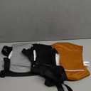 Avont 3 Pack Washable Dog Diapers Male Reusable Male Dog Wraps with Suspenders, Highly Absorbent Belly Bands Pee Wrap for Boy Doggie -M Black/Grey/Brown