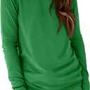 ATHMILE Womens Long Sleeve Shirts Basic Tee Fall Trendy Teen Girl Teacher School Business Casual Workout 2026 Fashion, XXL