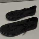 Canvas Shoes for Women Casual Low Top Sneakers Fashion Womens Tennis Shoes with Extra Laces (6, All Black)