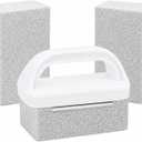 Heavy Duty Grill Cleaning Brick with Handle, Durable Griddle Pumice Stone Cleaning Blocks Removing Stains for Flat Top, Oven, Stove, BBQ Grates, Cookware (3)