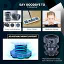 ORBON Anti Vibration Pads for Washing Machine | Durable Washing Machine Feet Anti Vibration | Anti Vibration Pad Washing Machine | Anti Vibration Washing Machine Support (Round Adjustable)