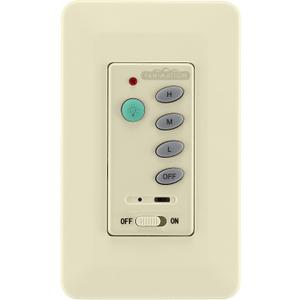Fanimation CWRL4LA Wall Control Fan and Light with Learn Rec 3-Speed/Non-Rev