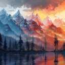 Wooden Jigsaw Puzzles for Adults 1000 Piece Puzzle for Adults 1000 Pieces - Forest of Ice and Fire