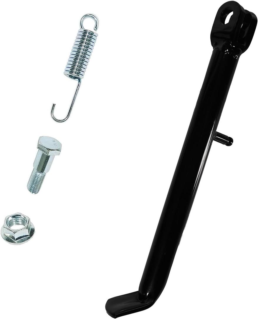 JMCHstore Mini Bike Kickstand w/Spring for Trailmaster MB200 Hurricane 200X PRO Monster Dog II,Serengeti puma, Yukon trail puma 200 Mini Bike Black