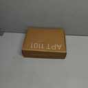 APT 1101 Glass Square Spice Jars with Labels, 4oz Glass Jars with Bamboo Lids, Spice Bottles, Seasoning Organizer, 12 Pack (White)