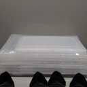 12 Pack Clear Shoe Storage Organizer with Magnetic Door, Stackable Plastic Shoe Boxes for Sneakers, Boots, and Heels, Space-Saving Foldable Shoe Rack for Closet, Durable Shoe Cabinet Organizer, White