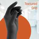 Caring Black Nitrile Exam Gloves, 50 Count, Powder Free and Not Made with Rubber Latex, for Medical Use, Cleaning, Food Prep