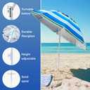 Aohanoi Outdoor Umbrella - Sun Protection, Rain Resistant, Windproof with Manual Open-Close Feature - Ideal for Beach, Camping, and Picnics