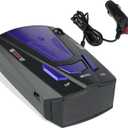 Car Radar Detector, Upgraded Dectector Driving Aids for City Road and Highway, Directional System Real Time Voice Alert Speed, Built-in GPS, LED Display