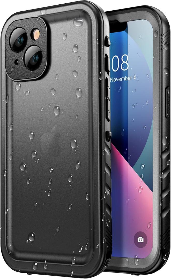 SPORTLINK Waterproof Case for iPhone 13, Shockproof Dustproof 13 Phone Case with Built-in Clear Screen Protector, Full Body Heavy Duty Sealed Protective Cover for iPhone 13 6.1 Inch