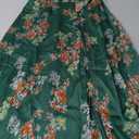 Fashionme Women Spaghetti Strap Midi Satin Dresses Tie Front Backless Split Summer Casual Floral Dress Hollow Flowy Slip Dress Sundresses Wedding Guest Beach Cocktail Graduation at Amazon Women's Clothing store, S