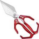 Kitchen Shears,Poultry Shears - Heavy Duty Stainless Steel kitchen Scissors for food,Seafood, Vegetables, Raw and Cooked Meat,Scissors All Purpose(red)