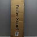 GUOHONG Poster Stand for Display Pedestal Sign Stand,Adjustable Floor Standing Sign Holder,Heavy Duty Banner Stand with Base Height Up to 75 inch Double-Sided for Board & Foam Sign (75in)