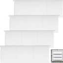 4 Pack Dryer Vent Flap Cover Replacement Premium Plastic Polymer Exhaust Fan Vent Covers Panel Weather Resistant Exterior Vents Louvers Cap Flaps for 4 Inch Outdoor Outside Dryer Vents Cover