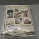 Cream Color Blackout Curtains for Bedroom 63 Inch, 100% Blackout Linen Curtains Noise Reduction Heat Blocking Window Panels for Nursery 50 by 63 Inch 2 Panels Back Tab/Rod Pocket/Hook Belt (Natural)