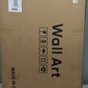 Large Framed Abstract Nature Landscape Wall Art for Living Room, 3 Piece Blue Watercolor Canvas Prints Paintings Artwork for Walls, Misty Lake Mountain Pictures for Hallway Office Wall Decor 24x36 In