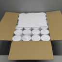 8 OZ Plastic Jars, 48 Pcs Clear Plastic Jars with Lids Stackable Leakproof Storage Containers Jar Clear Empty Slime Containers with White Lids for Kitchen and Household Food Storage