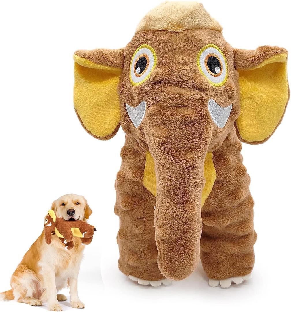 Letsmeet Dog Toys Durable Squeaky Plush Dog Toy for Puppy Teething Dog Chew Toys for Small, Middle, Large Dogs