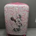 FUL Unisex Kid's Disney Minnie Mouse 21 Inch Rolling Luggage, Hardshell Carry on Suitcase with Wheels