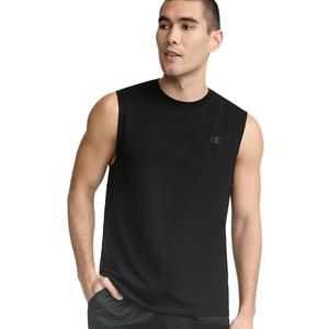 Champion Men's Classic Jersey Muscle Tee, Script Logo M