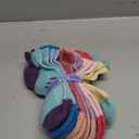 Velice Merino Wool Ankle Hiking Running Socks for Women Compression Thick Athletic Cushion Breathable No Show Socks 6 Pairs (Medium, Multicolor)