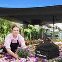 90% Shade Cloth,10x20ft Tear Resistant Sun Shade Net with Reinforced Grommet,Durable Garden Shade Tarp Cover for Greenhouse,Plant Cover, Chicken Coop,Patio and Pergola,Black