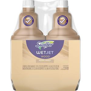 Swiffer Wetjet Wood Floor Cleaner Solution Refill, 42.2 Oz - 2 Pack