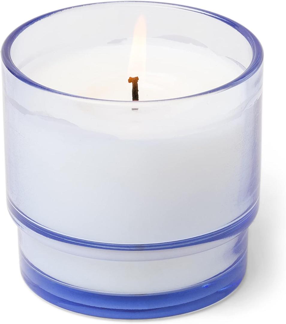 3 x Paddywax Candles Al Fresco Collection, Naturally Scented Candle, 7 Ounces, Blue, Rosemary + Sea Salt