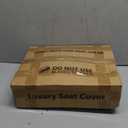 GEEYONTEK Premium Leather Car Seat Covers Full Set,Universal Fit for Cars, Trucks & SUVs, Waterproof Car Seat Cushion,Full Coverage Car Seat Protector with 5 Seats,Black (Front and Rear(5 seats))