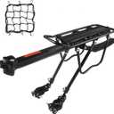 Dirza Bike Cargo Rack Bike Rear Rack with Fender Full Quick Release Adjustable Bicycle Carrier Bike Luggage Rack 115 lbs Capacity