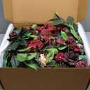 Ling's Moment 41" Tall Fall Free Standing Artificial Flowers Arrangements 2pcs Wedding Aisle Runner Chair Decoration Fake Bordeaux Red for Arch Entryway Ceremony Reception Church Rose Floral Party