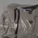 Allegra K Women's Stand Collar Coats Belted Mid-Long Winter Peacoat (Large, Beige)