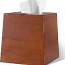 Tissue Box Cover,Wooden Tissue Box Holder,Farmhouse Style,Wood Tissue Box Cover Rectangle,Tissue Box,for Bathroom,Kitchen,Bedroom,Dining Table,Office (Red Walnut Color)