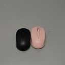 Rii Wireless Mouse,2.4G Portable Computer Mice for PC, Laptop, Windows,Office Included Wireless USB dongle (Black+Pink)