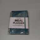 Life & Apples Meal Planner with Grocery List  Undated Weekly Menu & Meal Prep Notebook for Women & Men, Healthy Eating & Weight Loss Planner, 52-Week Spiral Bound Journal, Teal Blue