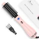 Hair Dryer Brush Blow Dryer Brush in one, Aima Beauty 1.25" Round Brush Blow Dryer Ionic Hot Air Brush Styler Volumizer with Ceramic Coating & Tufted Bristles for Smooth and Shiny Blowout, Pink