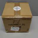 Airtight Food Storage Containers 4 Pack, White Plastic Kitchen Canisters with One-Touch Press Seal Lids, Leak Proof Pantry Organizers for Dry Fruits, Snacks, Sugar, Pasta, 1.2L / 40.5oz