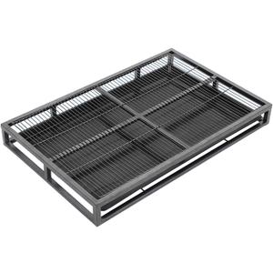 Dog Potty Tray Indoor Outdoor Metal Litter Box, Dog Potty Toilet Training Tray, Portable Puppy Pee Pad Holder(94cm/37in)