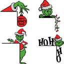 Christmas Door Stickers Christmas Door Decal Removable Christmas Window Decal Sticker Decor for Holiday Living Room Bedroom Decorations