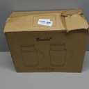 2 PACK Glass Pitcher with Lid, 84oz/2.5L Liter Classic Vertical Stripes Water Pitcher,Glass Water Carafe for Cold Brew, Coffee, Lemonade, Iced Tea,Sun Tea, Beverage, Heat Resistant (Clear)