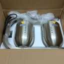 VEVOR Food Heat Lamp, 500W Bulbs, Commercial Food Warmer Light, Electric Stainless Steel French Fry Heating Lamp, Free-Standing, Catering Food Warming Equipment for Kitchen Buffet Restaurant, Silver