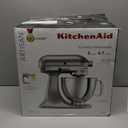 KitchenAid Artisan Series 5 Quart Tilt Head Stand Mixer with Pouring Shield KSM150PS, Contour Silver, Zinc (Onyx Black)