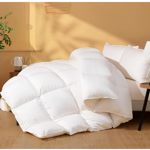 Maple&Stone Duvet Comforter King Size White 1 Piece with a Carrying Bag