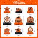 5 x 9PCS Graduation Party Decorations Class of 2026 Congrats Grad Table Centerpiece Congratulate Graduation Honeycomb Table Toppers for Graduation Party Supplies(Orange,Black