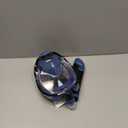 Greatever G2 Full Face Snorkel Mask with Latest Dry Top System,Foldable 180 Degree Panoramic View Snorkeling Mask with Camera Mount,Safe Breathing,Anti-Leak&Anti-Fog (Large/ X-Large, Cerulean blue)