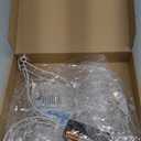 2 Pcs Mardi Gras Window Lights Mardi Gras Window Decorations Fleur De Lis Hanging Light up with Suction Cup Remote Control Battery Operated Indoor Outdoor Light for Home Decor