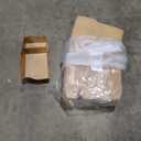 SOUJOY 100 Pack Food Serving Tray, 2 Compartment Disposable Kraft Nacho Boat Tray, Grease Resistant Heavy Duty Paperboard, Take Out Fast Food Snack Holder Container for Party